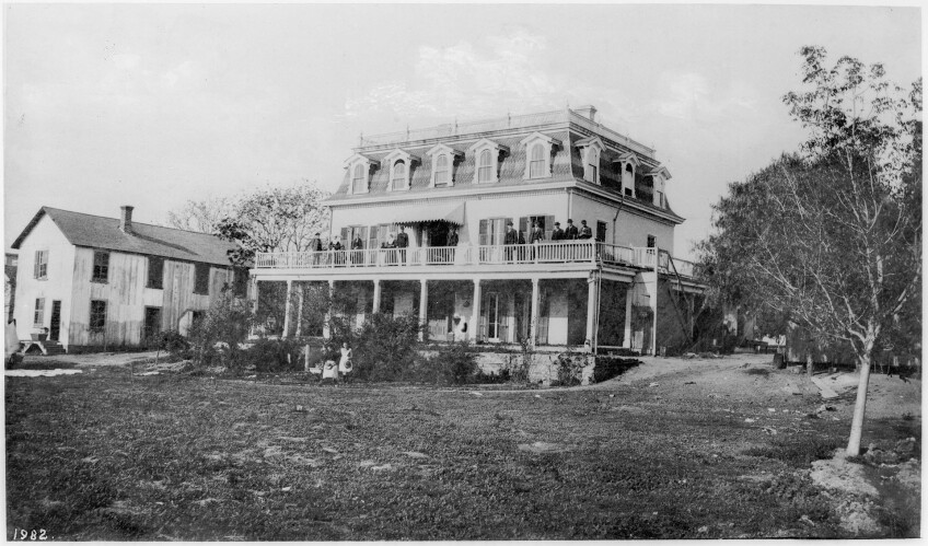 Los Angeles Infirmary, about 1881