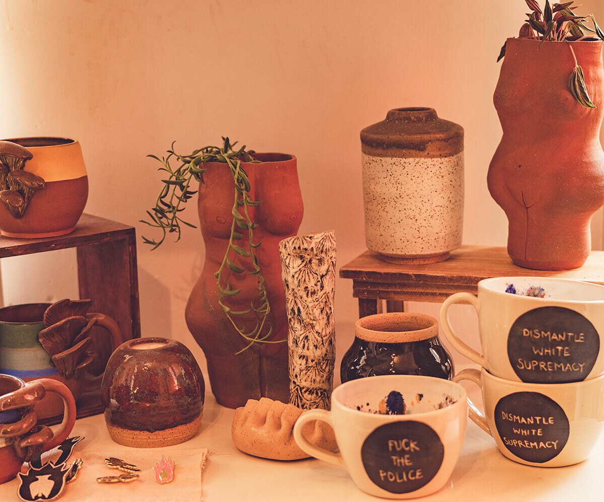Some of the pottery created at POT | Views