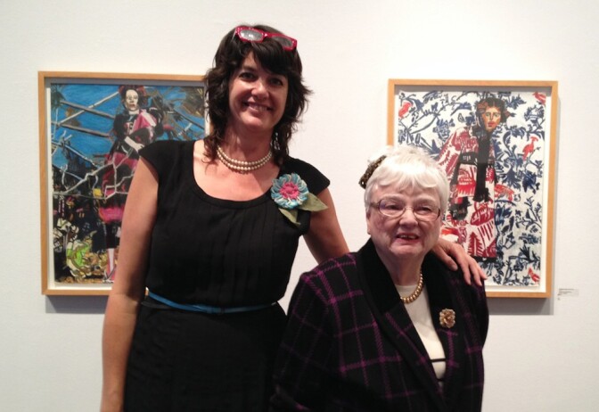 Paige Wery and Helen Rae at The Good Luck Gallery in 2015