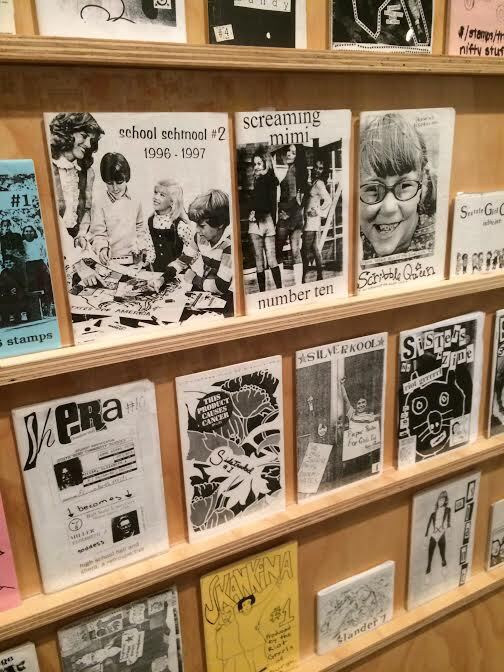A segment of the zine collection in "Alien She." | Photo: Melody Soto