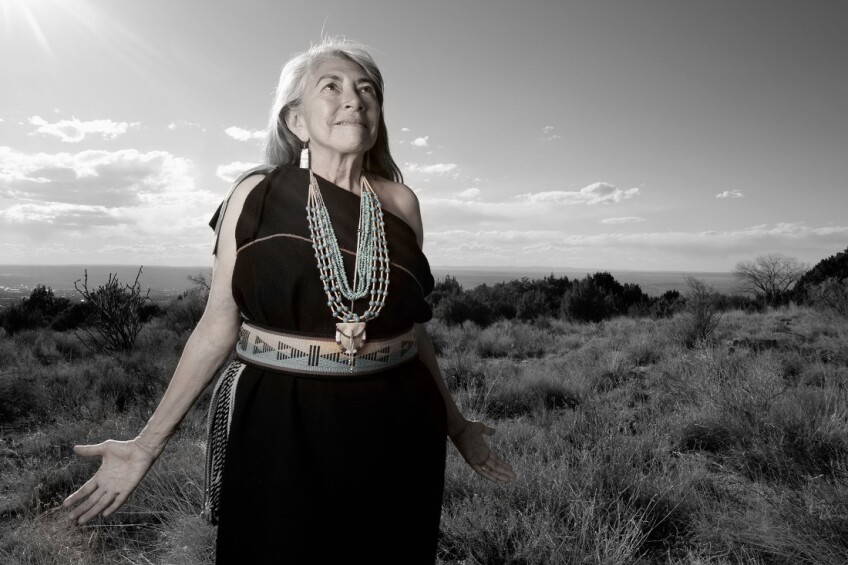 Mary Evelyn Pueblo of Isleta. Photographed by Matika Wilbur for Project 562.