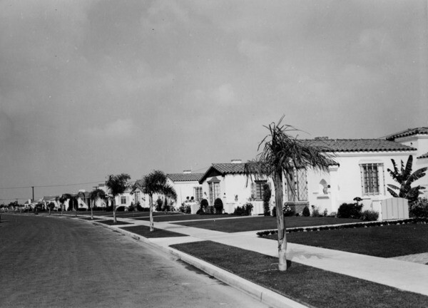 Leimert Park residences ca. 1940 | Image: Courtesy of Los Angeles Public Library