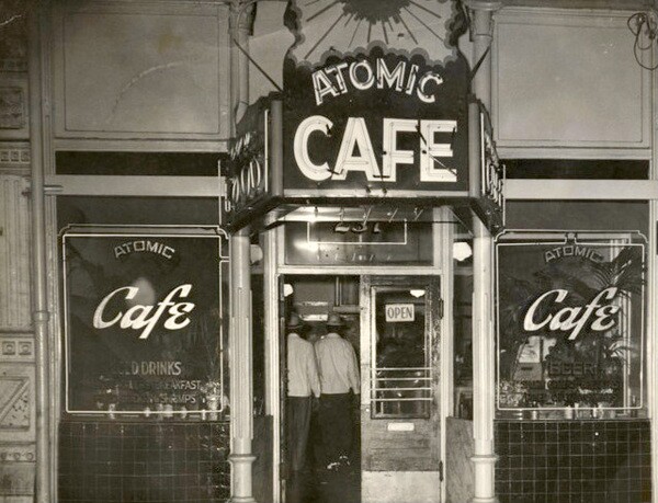 Atomic Cafe at its original location, soon to be displaced by the LAPD Parker Center