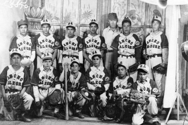 Team photo of the Rancho Alegre baseball team | Shades of L.A. Collection, Los Angeles Public Library
