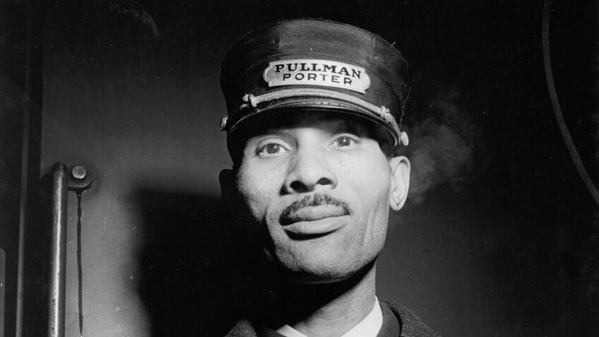 A portrait of a Pullman porter.