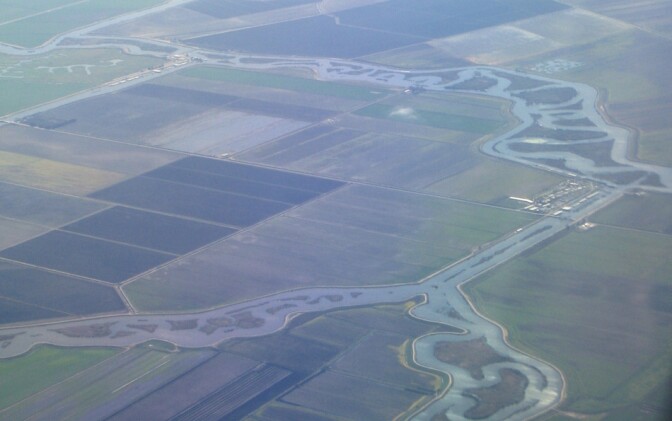 Aerial Photo of Bay Delta