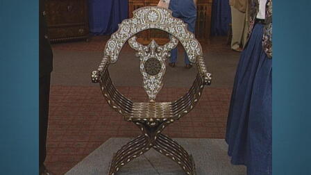 Appraisal: Syrian Savonarola Chair, ca. 1895