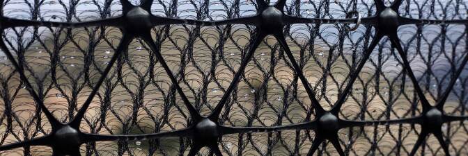 Closeup of nets used in world's largest fog-catching installation. | Valeria Cardi