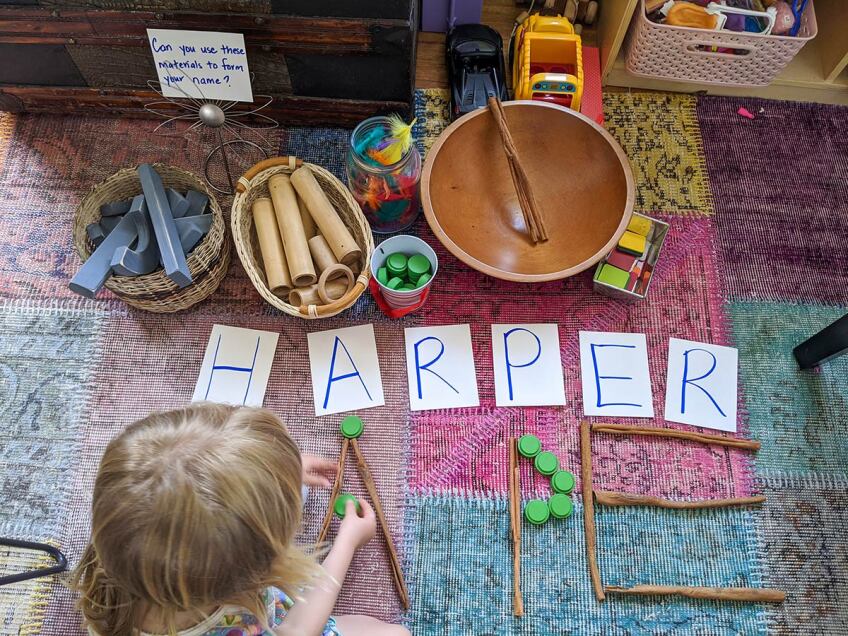loose parts play family kids activity