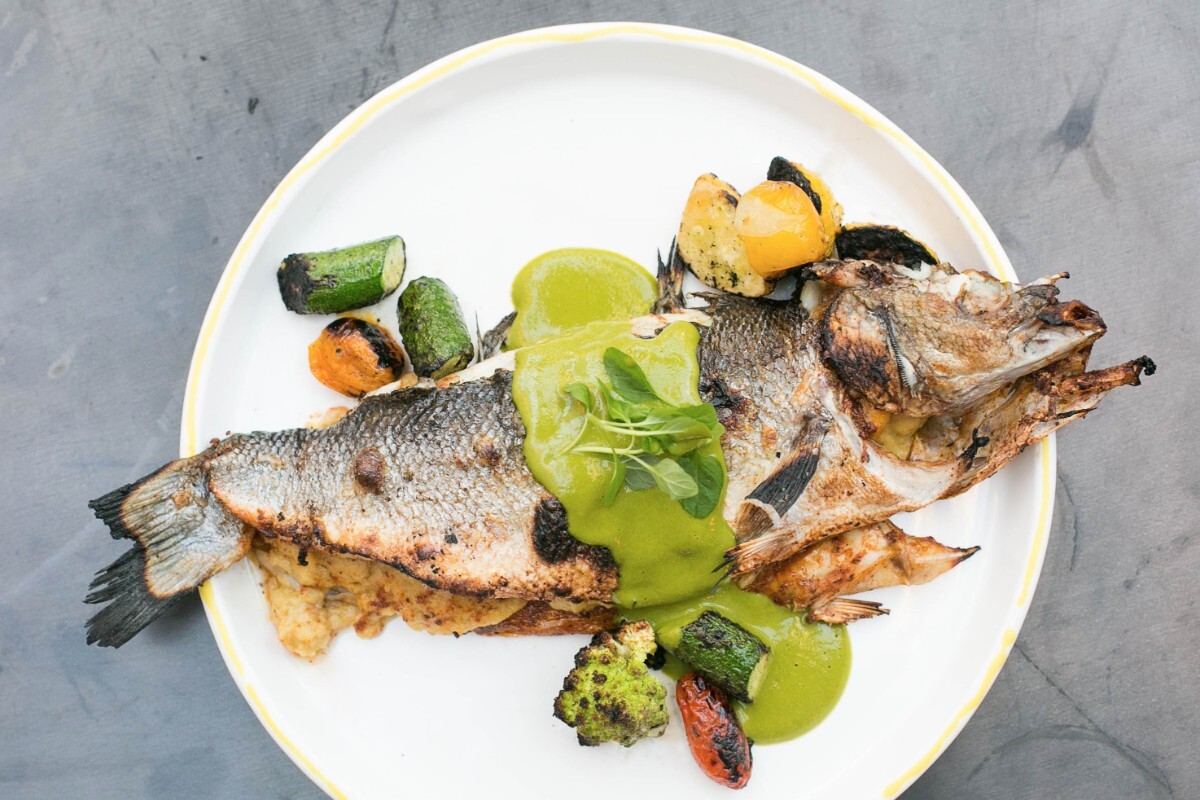 Grilled branzino at Rosaliné | Carla Choy