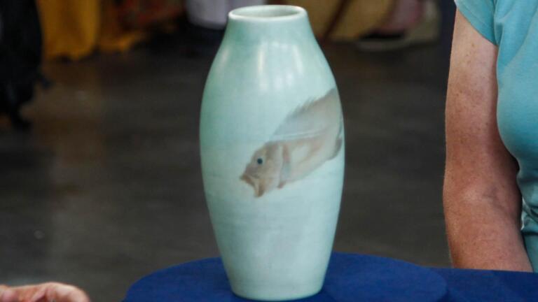 Appraisal: 1905 Albert Valentien-decorated Rookwood Vase