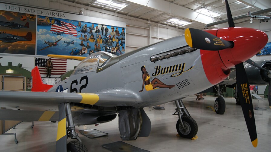 Tuskegee P-51 Mustang at the Palm Springs Air Museum | Wikimedia Commons/Jwissick