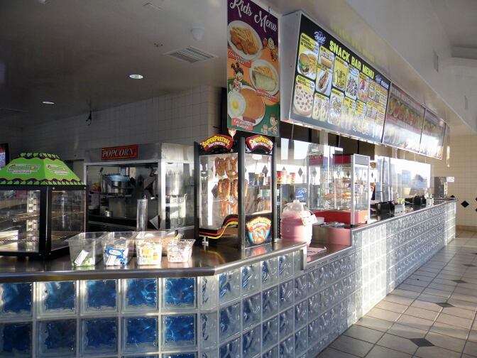 The Paramount Drive-In Theatres' concessions stand still serves popcorn and hot dogs in addition to aguas frescas, churros and other Mexican staples. | Sandi Hemmerlein