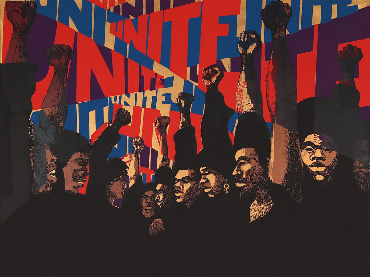 Barbara Jones-Hogu, Unite (First State),1971. Screenprint. | Barbara Jones-Hogu