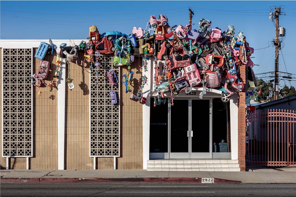 “Toy Drive," Plastic toys, plastic garbage, 2020 by Kenny Scharf | Joshua White