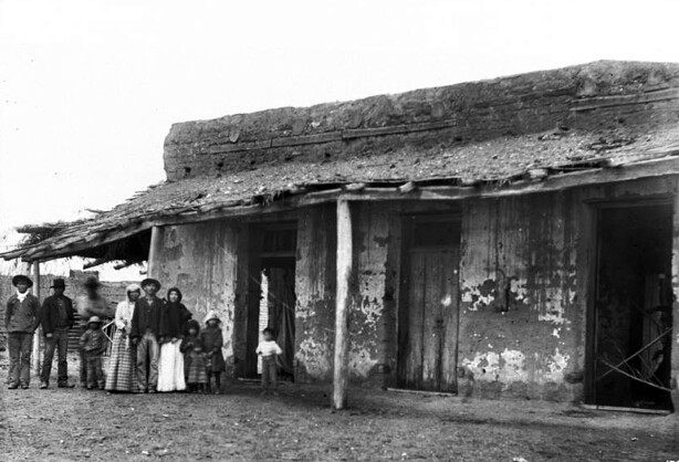 Store on Aliso Street, about 1882.