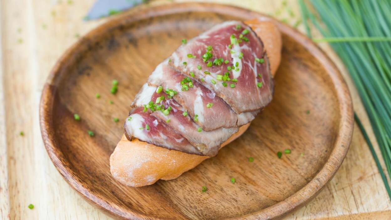 Air Bread Philly Cheesesteak | Carla Choy