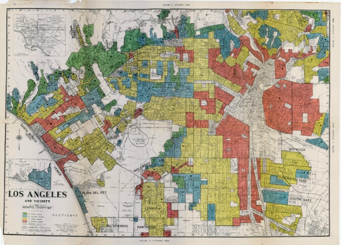 LA HOLC Map