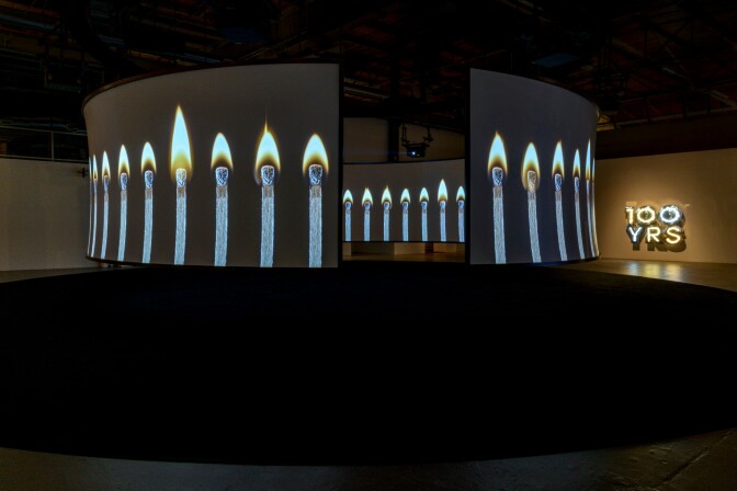 Doug Aitken, "Electric Earth" at MOCA. | Photo: Joshua White