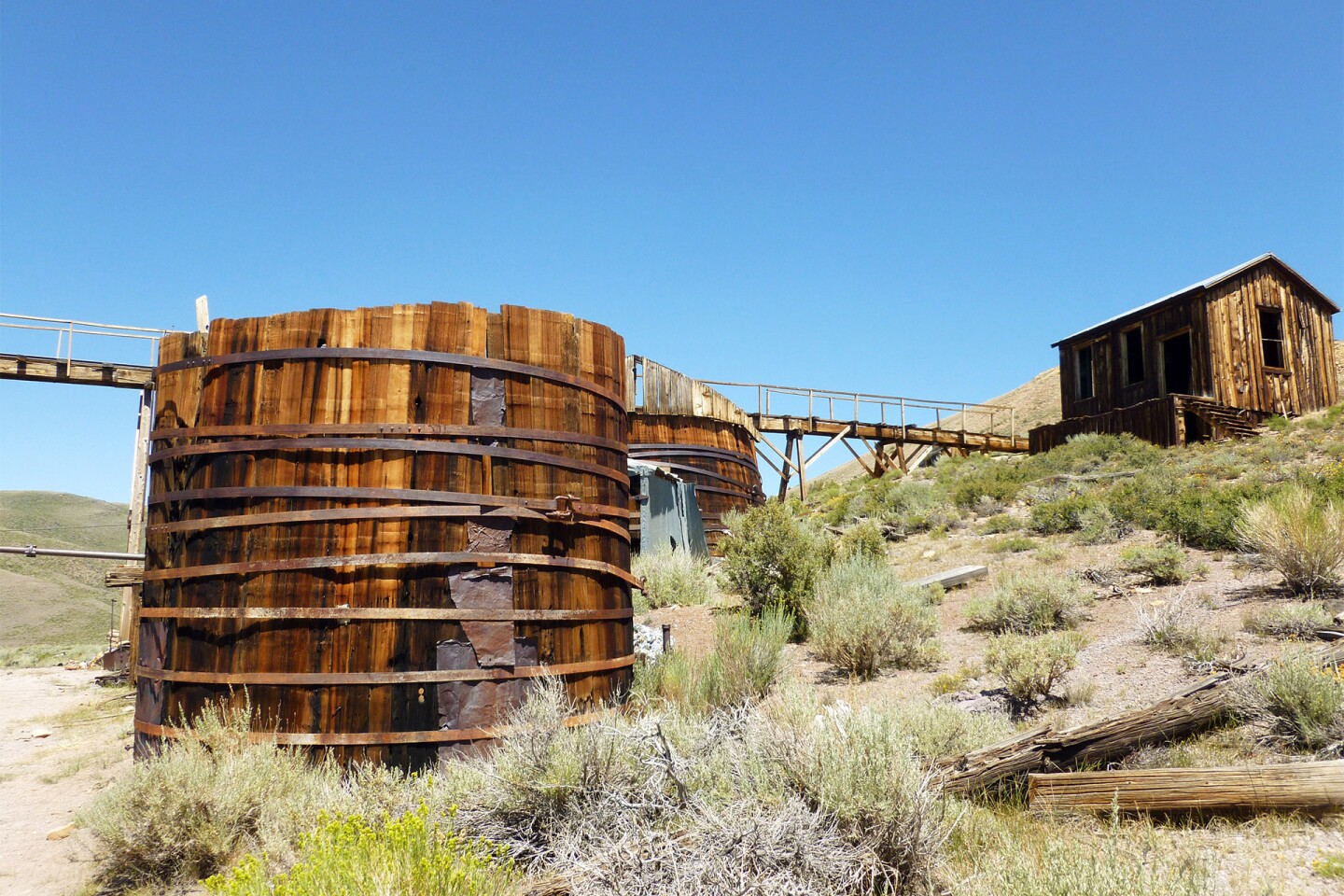 Outside the standard mill at Bodie | Sandi Hemmerlein