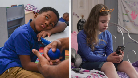 Two kids become each other's 'safe haven' after gun violence