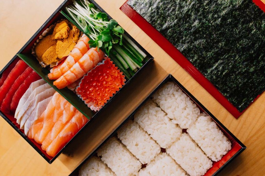 Sushi TAMA's hand roll kits | Courtesy of Sushi TAMA