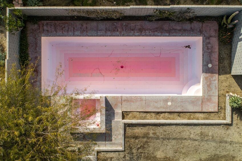 Desert X installation view, Julian Hoeber, Executed Variant DHS #1 (Q1, CJ, DC), 2019 | Lance Gerber, courtesy of Desert X