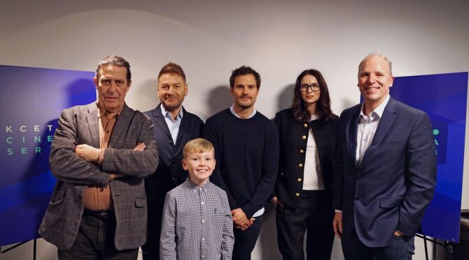 Cast of "Belfast" with PMGSC President Andy Russell.